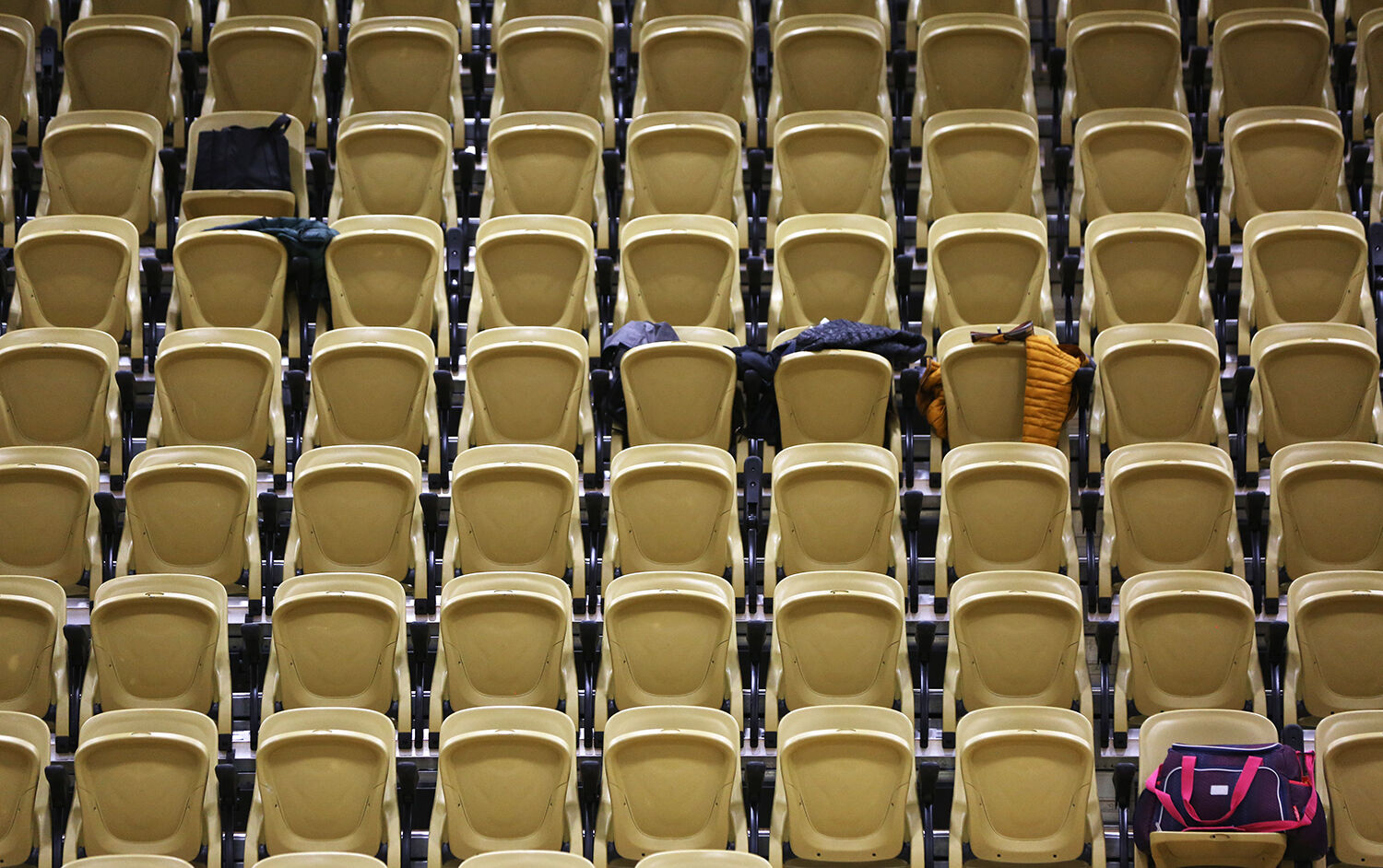 One of the several COVID-19 precautions put in place asks all game attendees